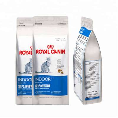 reusable Flat Bottom Zipper pet food Bag Keep Fresh Food Packaging Pouch for royal canin dog food