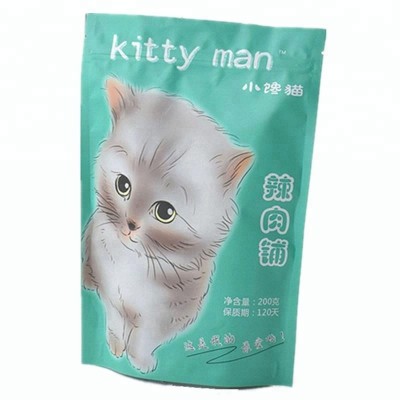 OEM ODM Metalized Mylar Stand Up Zipper Pouch Royal Canin Cat Kitten Food Bag with Gravure Printing